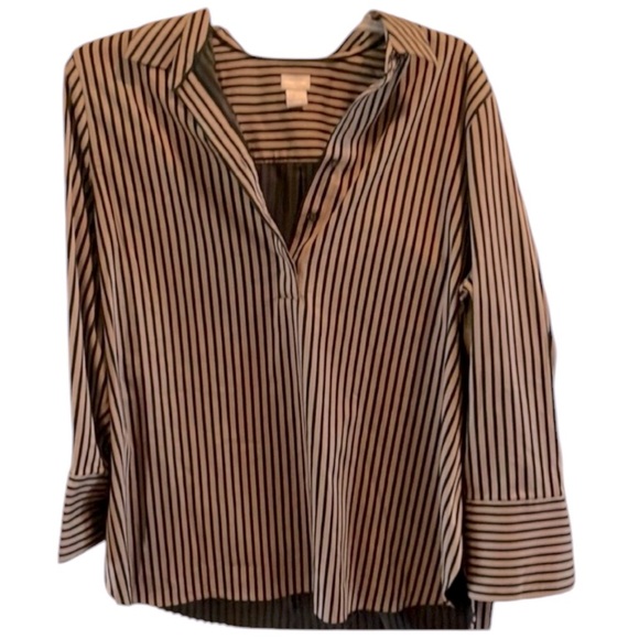 Chicos Ladies Black/Gold Blouse - Picture 1 of 3